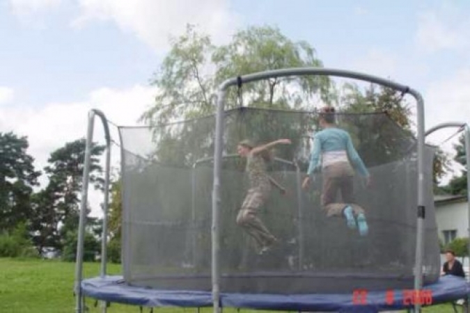 po którym skakaliśmy jak kangury