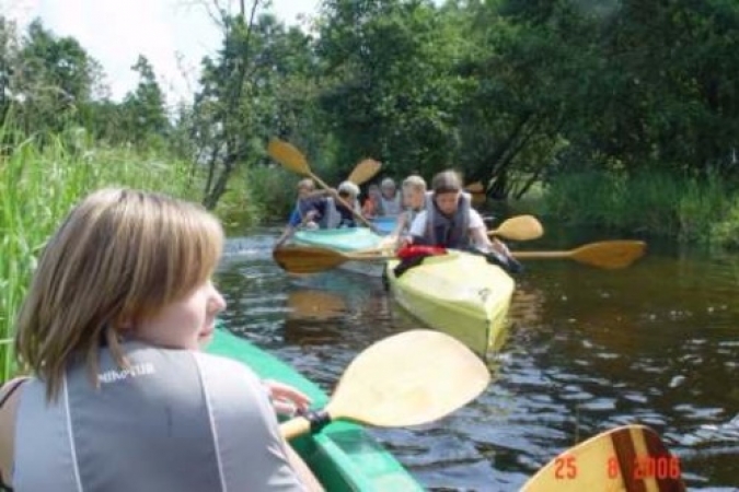 Pływaliśmy kajakami,
